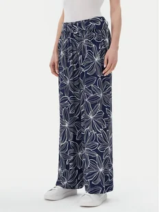 Olsen Spodnie materiałowe 14002153 Granatowy Relaxed Fit - Spodnie damskie - miniaturka - grafika 1