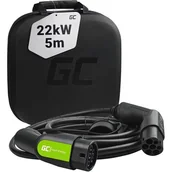 Ładowarki do samochodów elektrycznych - Kabel EV do ładowania samochodu elektrycznego GREENCELL GC EV07 gniazdo Typ 2 - wtyk Typ 2 - miniaturka - grafika 1