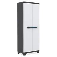 Skrzynie ogrodowe - Kis KIS szafka z tworzywa sztucznego "Linear" o wysokiej, 1 sztuki, jasno-szary/czarny, 9724000 0616 02 9724000 0616 02 - miniaturka - grafika 1