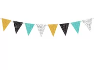 Dekoracje sali - Party Deco Baner flagi Dinozaury - 130 cm - 1 szt. FLG6 - miniaturka - grafika 1