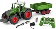 Zabawki zdalnie sterowane - Carson 1:16 traktor RC z przyczepą zdalnie sterowany światło dźwięk - miniaturka - grafika 1