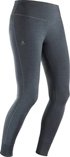 Salomon damskie rajstopy do biegania, Comet Tech Leg W, mieszanka syntetyczna, ciemnoszary (czarny/hebony/wrzosowy), rozmiar L, LC1154600 - Rajstopy - miniaturka - grafika 1
