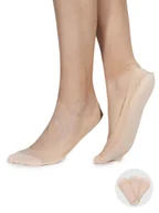 Skarpetki damskie - Skarpety stopki damskie balerinki z bawełnianymi palcami beżowe 3PAK 36-41 YOCLUB - miniaturka - grafika 1