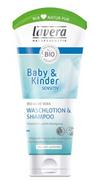Kosmetyki kąpielowe dla dzieci - Lavera Baby & Kinder Sensitiv Szampon i emulsja do mycia ciała z bio-aloesem 168 104672 - miniaturka - grafika 1