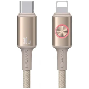 Kabel USAMS Huan Series SJ753 30W USB-C do USB-C 1,2 m tytanowy - Kable USB - miniaturka - grafika 1