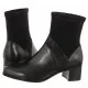 Botki damskie - Botki Czarne 9-25319-41 019 Black Comb (CP387-a) Caprice - miniaturka - grafika 1