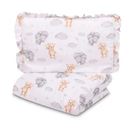 Pościel dla dzieci - POŚCIEL 2-ELEMENTOWA TEDDY SZARY 100X135 CM - miniaturka - grafika 1