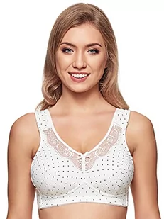 Susa Damski biustonosz bez fiszbin, różnokolorowy (champagner 224 z nadrukieim), 115F - Biustonosze - miniaturka - grafika 1