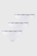 Majtki damskie - Calvin Klein Underwear stringi 3-pack kolor biały - miniaturka - grafika 1