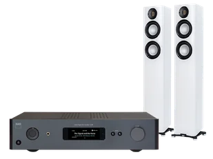 NAD C 379 (czarny) + Carina FS247.4 (biały) - Zestawy stereo - miniaturka - grafika 1