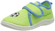 Buty dla dziewczynek - Playshoes Kapcie w kolorze zielonym - miniaturka - grafika 1