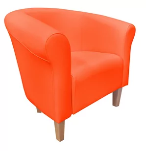 ATOS Fotel Milo D20 pomarańczowy nogi 15 buk - Fotele - miniaturka - grafika 1