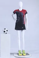 Manekiny wystawowe - Eurotondisplay FC-11W piękny kobiecy abstrakcyjny biały matowy lakierowany manekin okno manekin kobieta manekin biały Egghead metalowa płyta - miniaturka - grafika 1