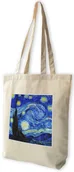 Torby i wózki na zakupy - Torba z naszywką Gwiaździsta Noc Vincent Van Gogh - miniaturka - grafika 1