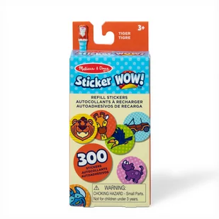 300 naklejek Tygrys  - uzupełnienie do stempelków Sticker WOW! - Zabawki kreatywne - miniaturka - grafika 1
