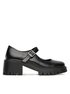 Półbuty damskie - DeeZee Półbuty 1755-1 Czarny - miniaturka - grafika 1