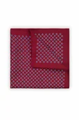 Krawaty i muchy męskie - Poszetka Bordowa Wzór Geometryczny - miniaturka - grafika 1