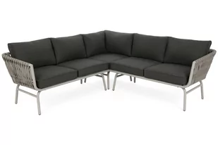 Narożnik ogrodowy technorattanowy Tasos Cream / Grey Melange - Sofy ogrodowe - miniaturka - grafika 3