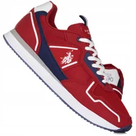 Buty sportowe męskie - Buty męskie U.s. Polo Assn. Nobil004-Red-DBL01 - miniaturka - grafika 1
