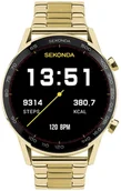 Smartwatch - Sekonda 30227 Active Plus Smart Watch Złoty - miniaturka - grafika 1