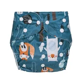 Pieluchy - Simed Mila Pieluszka wielorazowa z kieszonką 3-15kg z wkładem z mikrofibry - MISIE - miniaturka - grafika 1