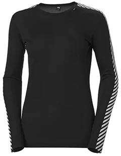 Helly Hansen 2017 Ladies HH lifa L/S Crew Base Layer Lilac 48326, czarny, XS 48326 - Koszulki i topy damskie - miniaturka - grafika 1