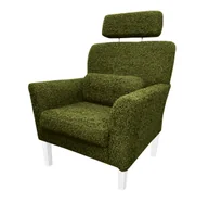 Fotele - Fotel DENVER nogi białe Rolf14 - miniaturka - grafika 1