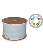 Kable miedziane - A-LAN UTP drut 4PR kat.5e PVC 500m Alantec - miniaturka - grafika 1