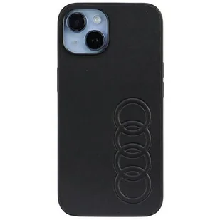 Oryginalne Etui IPHONE 14 Audi Synthetic Leather (AU-TPUPCIP14-TT/D1-BK) czarne - Etui i futerały do telefonów - miniaturka - grafika 1