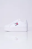 Sneakersy damskie - Sneakersy białe skórzane Tommy Jeans EN0EN02518 38 - miniaturka - grafika 1