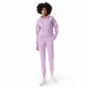 Damskie spodnie dresowe Guess Allie Scuba - fioletowe - GUESS - Spodnie sportowe damskie - miniaturka - grafika 1