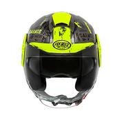 Kaski motocyklowe - Premier Kask Cool RD Y 17, czarny/żółty Fluo, M - miniaturka - grafika 1