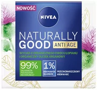 Kremy do twarzy - Nivea Naturally Good Organic Burdock Extract & Argan Oil krem na noc 50 ml dla kobiet - miniaturka - grafika 1
