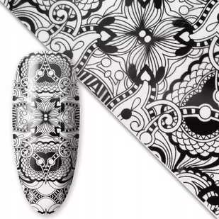 Folia transferowa do paznokci 80 cm Black Nr 13 - Ozdoby do paznokci - miniaturka - grafika 1