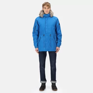 Regatta Męska Kurtka Parka Zimowa Salinger Iii Niebieski - Kurtki męskie - miniaturka - grafika 1