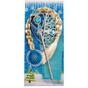 Zabawy w naśladowanie dorosłych - Norimpex Zimowy zestaw piękności (diadem+warkocz+berło+rękawiczki) - miniaturka - grafika 1