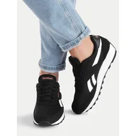Sneakersy damskie - Sneakersy Reebok REWIND RUN 100001333 Czarny - miniaturka - grafika 1
