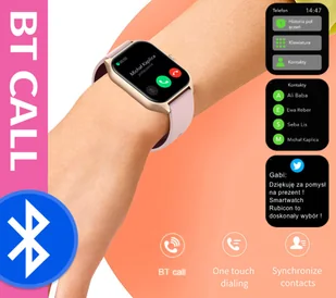 Rubicon RNCF03 Bordowy - Smartwatch - miniaturka - grafika 9