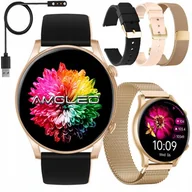 Smartwatch - Smartwatch Zegarek Damski Polskie Menu Rozmowy Ciśnienie Puls Sport Amoled - miniaturka - grafika 1
