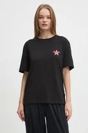 Koszulki sportowe damskie - Guess Jeans t-shirt bawełniany damski kolor czarny W4BI55 K8HM0 - miniaturka - grafika 1