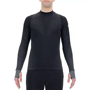 UYN Męska bluza do biegania Exceleration, Black/Cloud, M - Bluzy męskie - miniaturka - grafika 1