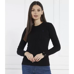 POLO RALPH LAUREN Wełniany sweter | Regular Fit | z dodatkiem kaszmiru - Swetry damskie - miniaturka - grafika 1