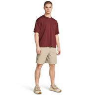 Spodnie sportowe męskie - Męskie spodenki treningowe Under Armour Stretch Woven Cargo Short - beżowe - UNDER ARMOUR - miniaturka - grafika 1