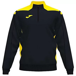 Bluzy męskie - Joma Męska bluza Championship VI, czarny/żółty, 5XS - grafika 1
