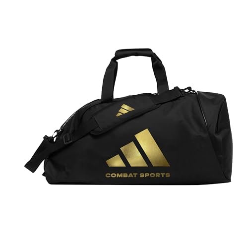 adidas torba sportowa 2 w 1 czarna/złota 59 litrów, czarny, M, Plecak