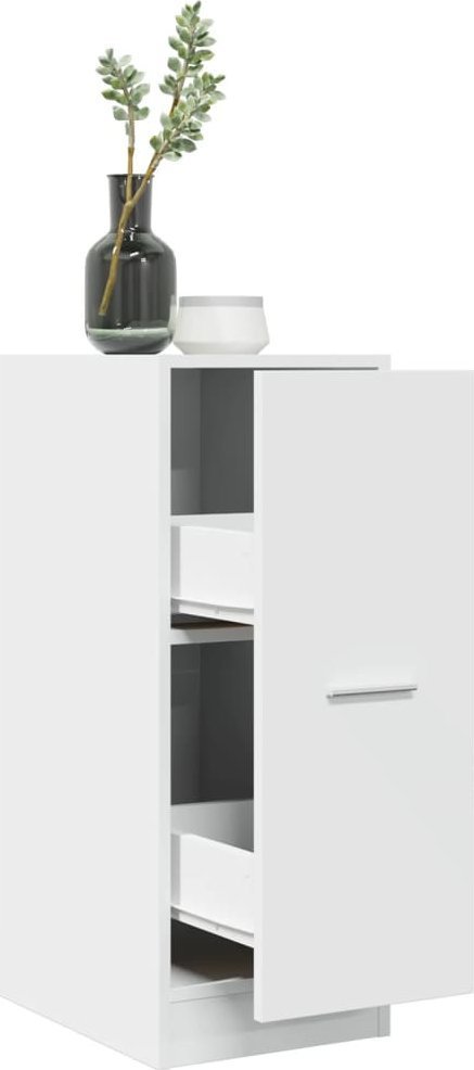 vidaXL Szafka apteczna, biała, 30x41x77,5 cm, materiał drewnopochodny