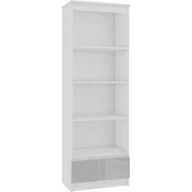 Regały - REGAŁ R 60 cm CLP 1 SZUFLADA 4 PÓŁKI BIAŁY / METALIK POŁYSK - miniaturka - grafika 1