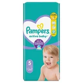 Pieluchy - Pampers Active Baby 5 Pieluszki 11-16 kg, 54 szt. >> 0zł za wysyłkę przy zakupach od 59 zł << - miniaturka - grafika 1