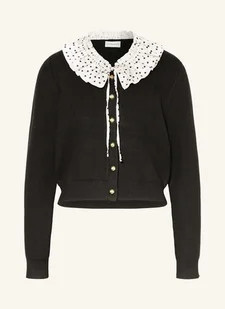 Claudie Pierlot Kardigan Z Odpinanym Kołnierzem schwarz - Swetry damskie - miniaturka - grafika 1