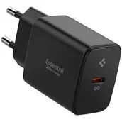 Ładowarki do telefonów - Spigen Ładowarka sieciowa ArcStation Essential EE201EU PD 3.0, USB-C 20W, czarna - miniaturka - grafika 1